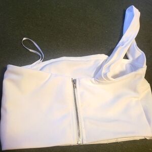 Lulus white mini top, rarely used.